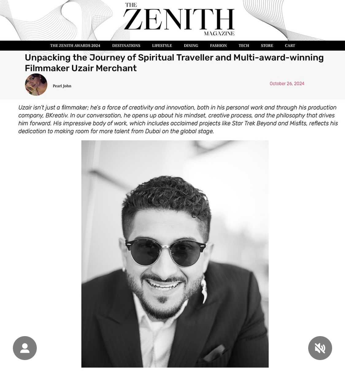 Unpacking the Journey of Spiritual Traveller and Multi-award-winning Filmmaker Uzair Merchant